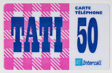 Carte téléphonique de la marque Tati