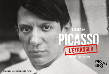 Affiche de l'exposition Picasso l'étranger